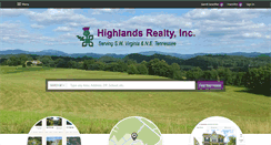 Desktop Screenshot of highlandsrealtyinc.com